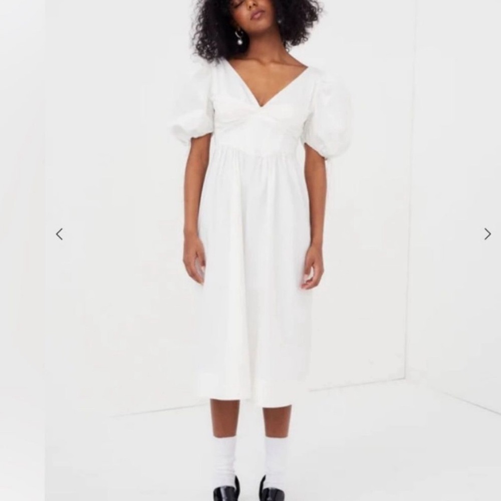 For Love & Lemons Jocelyn Midi Peasant Dress